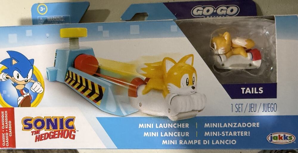 Sonic The Hedgehog Go Go Racers Classic Sonic Mini Launch Sonic Racer TAILS NEW